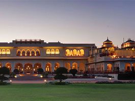 Jaipur palace with light image