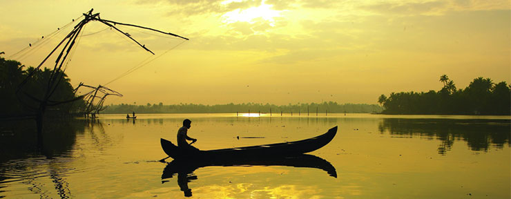A man boating in sunset images