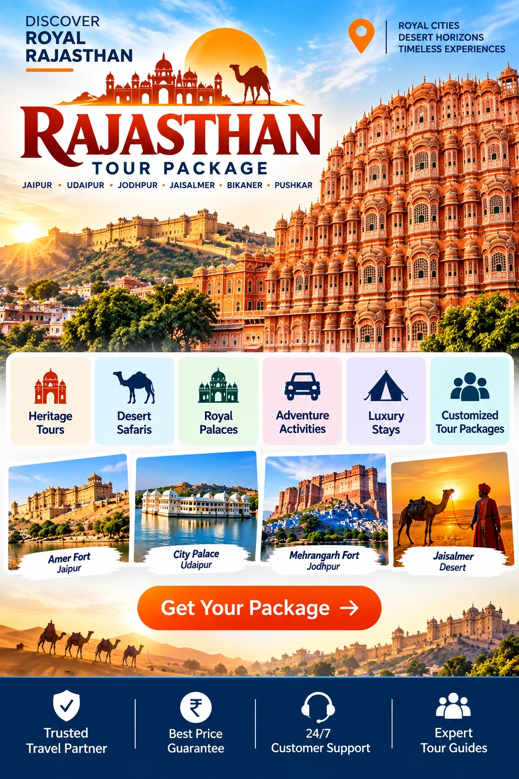 Rajasthan tour packages and budget travel packages