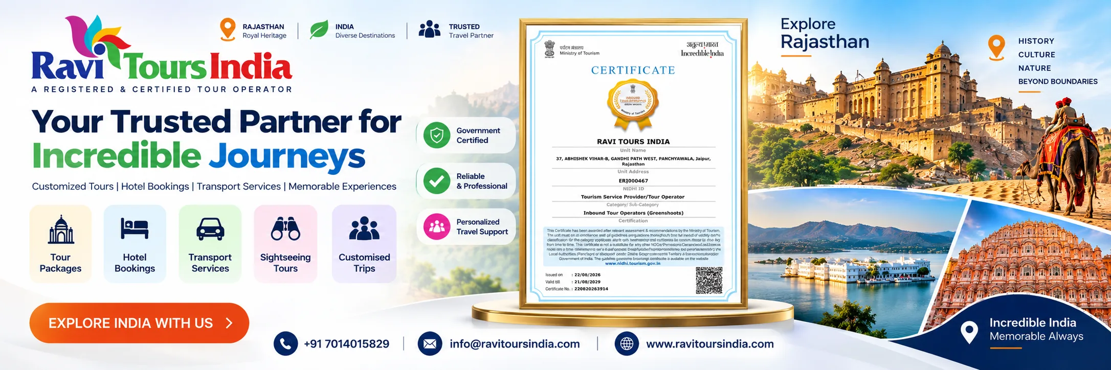 India holiday tours and customized travel packages